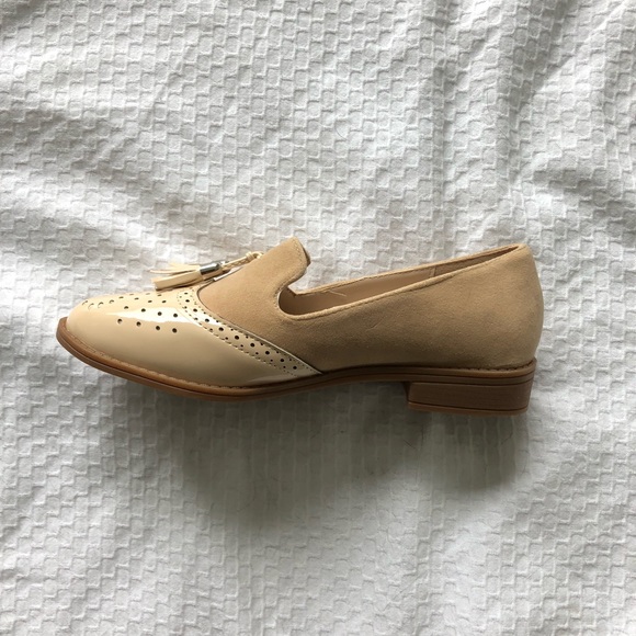 Nude Loafers with Tassel Front - Picture 2 of 3